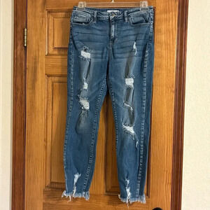 Cello Distressed Skinny Jeans